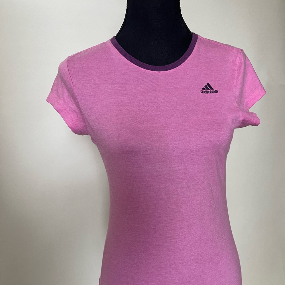 Pink adidas short sleeve